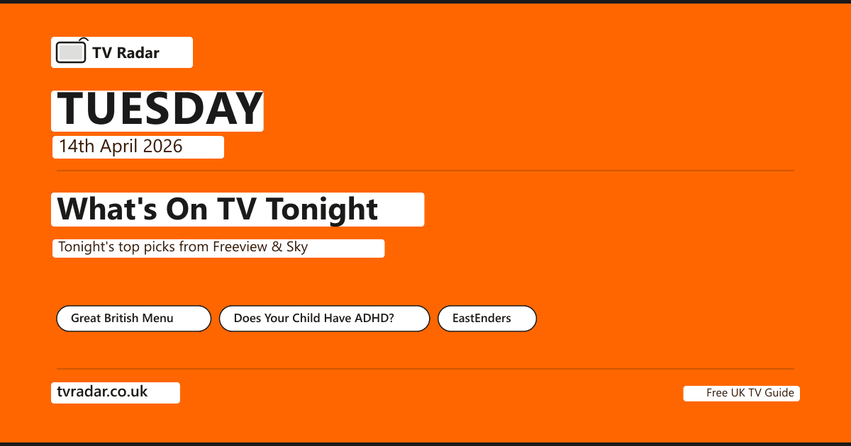 What's On TV Tonight Tuesday 14 April 2026